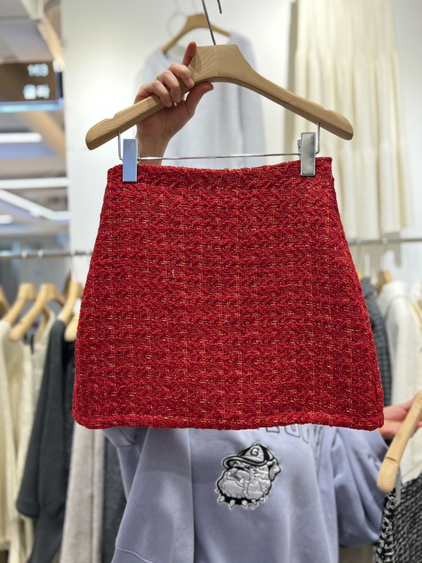 OLA韓國代購女裝新款26春季職業時尚人氣熱賣休閑推薦短裙mellor/OLA短裙圖色2