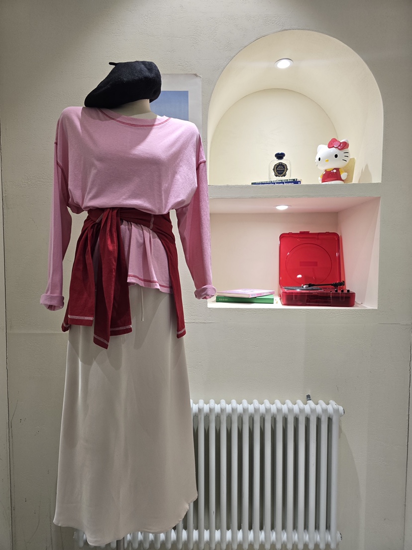 LIKEVAM韓國直郵女裝新款人氣時尚推薦休閑熱賣26春季長袖T恤LIKEVAM長袖T恤