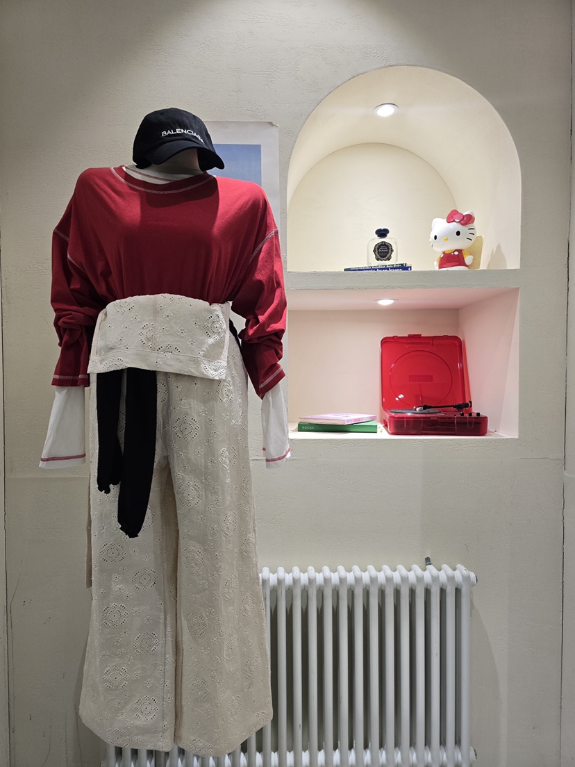 LIKEVAM韓國直郵女裝新款人氣時尚推薦休閑熱賣26春季長袖T恤LIKEVAM長袖T恤