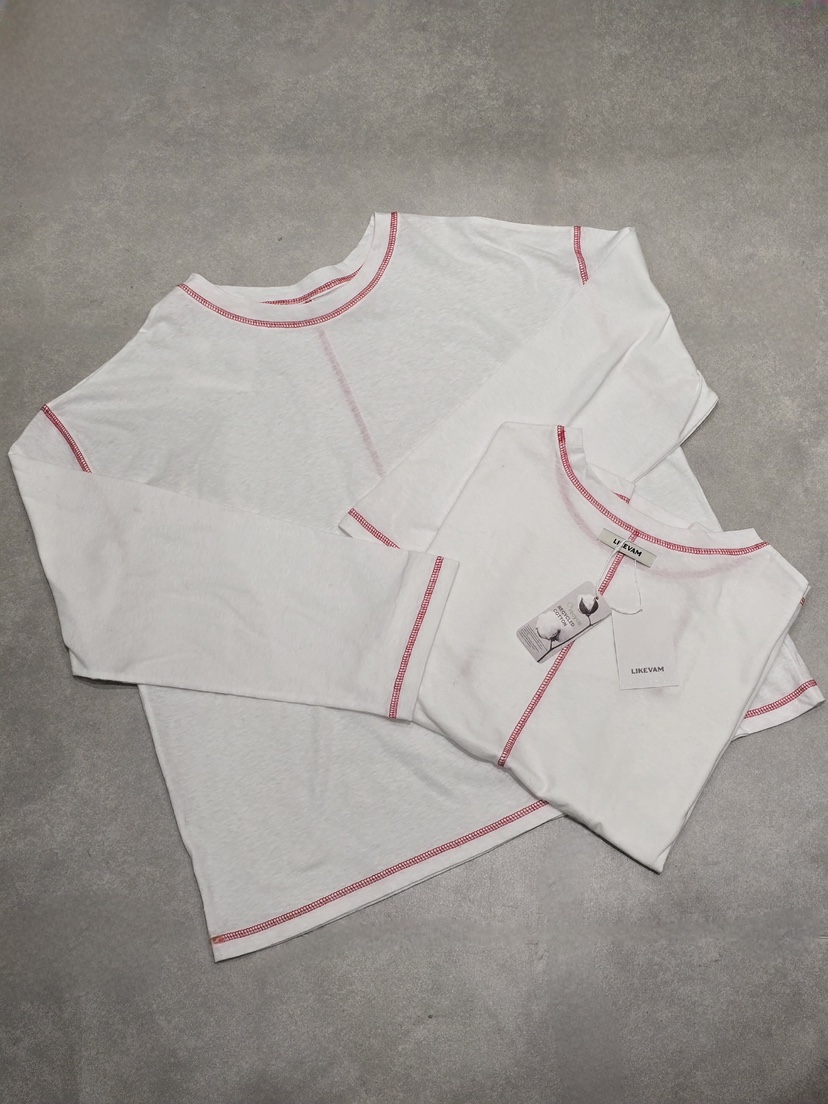 LIKEVAM韓國直郵女裝新款人氣時尚推薦休閑熱賣26春季長袖T恤LIKEVAM長袖T恤圖色1