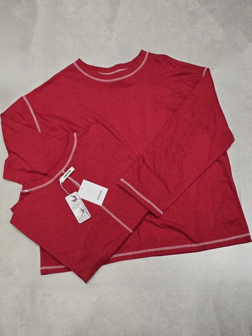 LIKEVAM韓國直郵女裝新款人氣時尚推薦休閑熱賣26春季長袖T恤LIKEVAM長袖T恤圖色3