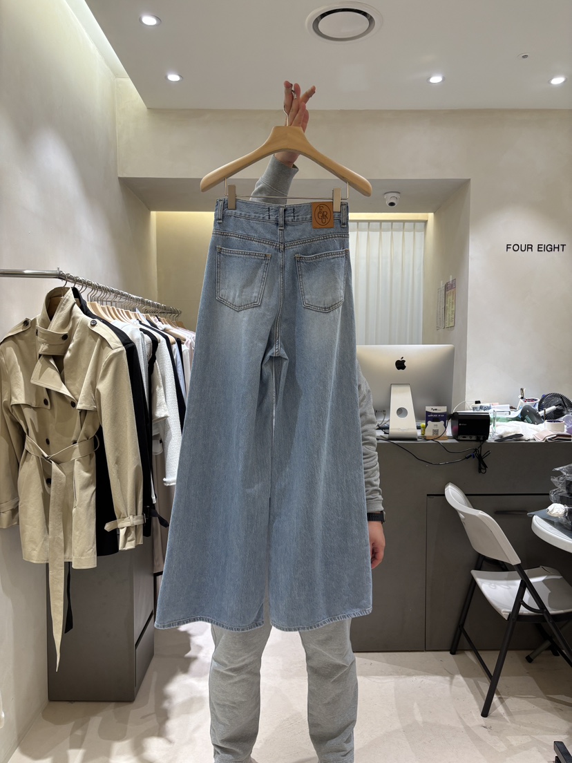 FOUREIGHT東大門直郵女裝新品熱賣休閑時尚推薦人氣牛仔褲FOUR EIGHT牛仔褲