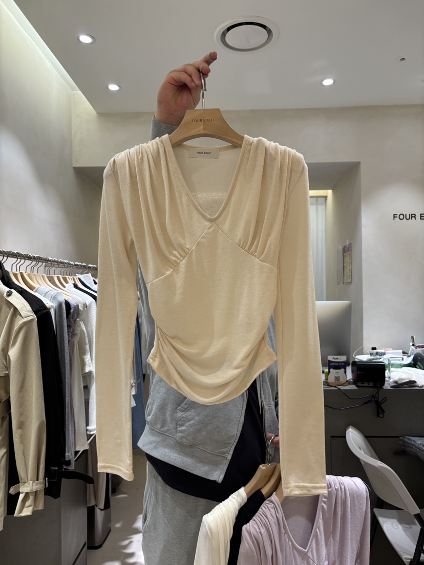 FOUREIGHT東大門代購女士新品推薦26春季職業熱賣長袖T恤FOUR EIGHT長袖T恤圖色2