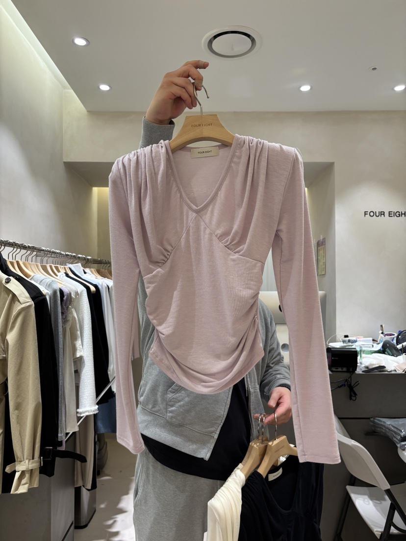 FOUREIGHT東大門代購女士新品推薦26春季職業熱賣長袖T恤FOUR EIGHT長袖T恤圖色3