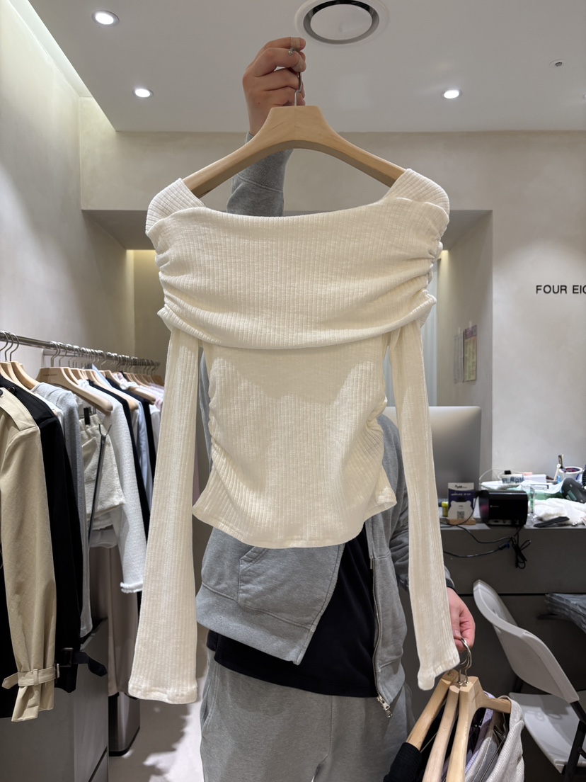 FOUREIGHT東大門實拍女士新品時尚推薦人氣職業26春季長袖T恤FOUR EIGHT長袖T恤