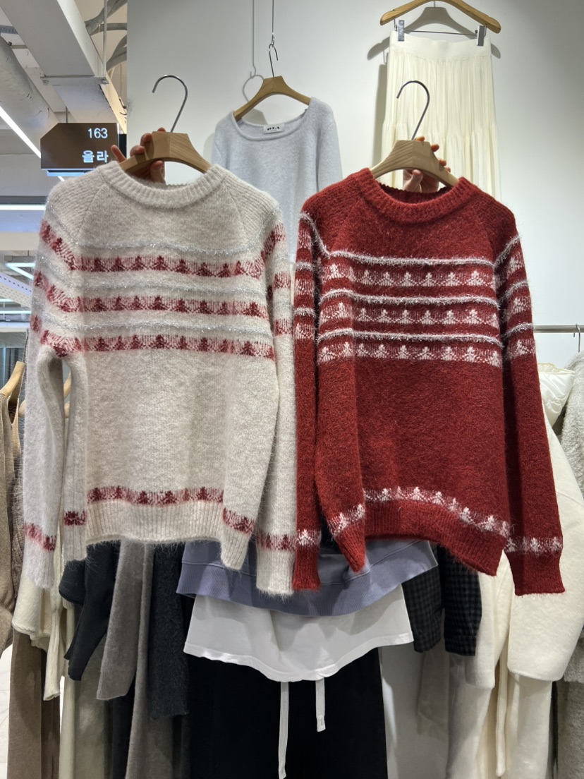 OLA韓國代購女裝新款職業熱賣26春季推薦時尚人氣休閑針織衫mellor/OLA針織衫