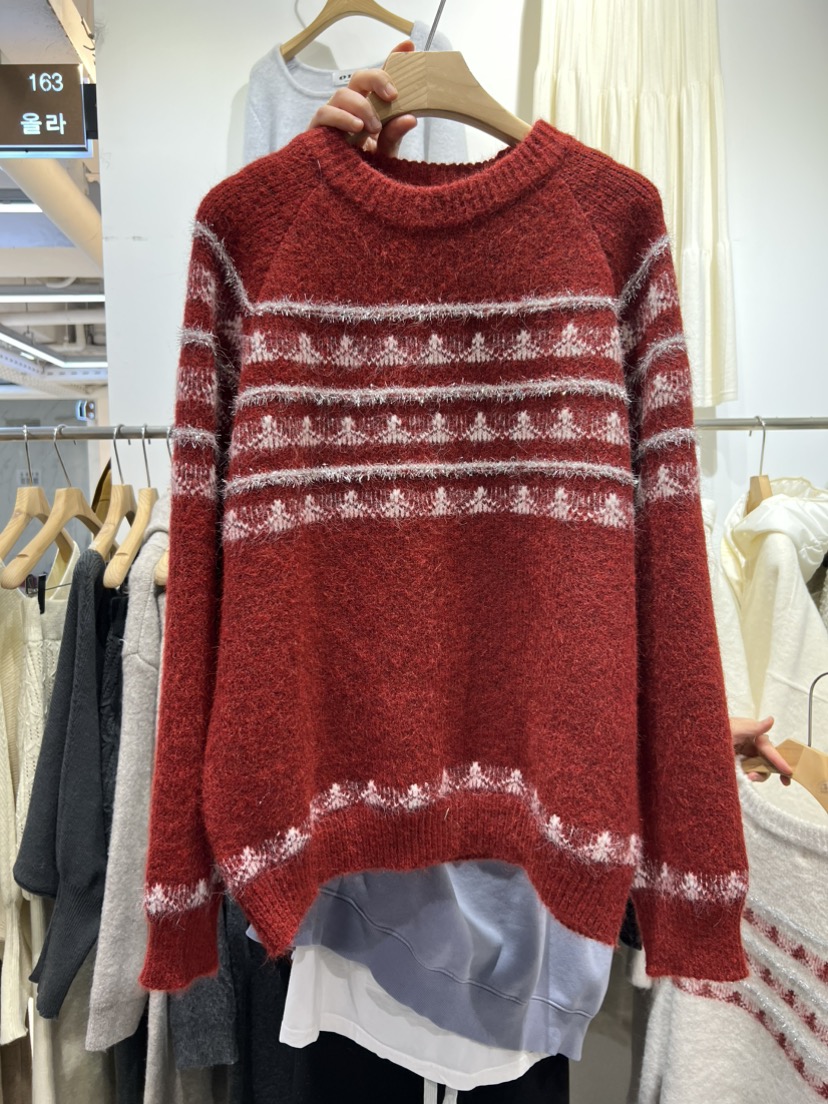 OLA韓國代購女裝新款職業熱賣26春季推薦時尚人氣休閑針織衫mellor/OLA針織衫圖色2