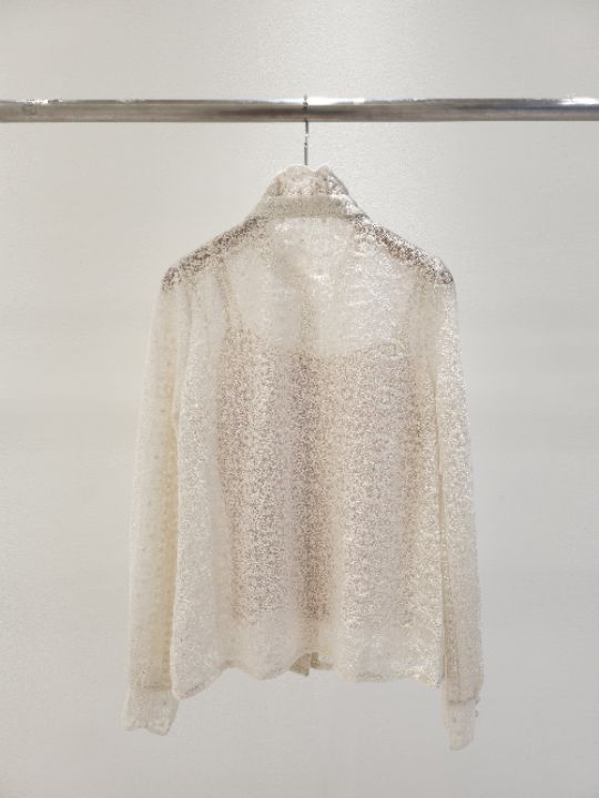 FEMME韓國直郵女士新品時尚熱賣休閑襯衫蕾絲衫荷葉邊蕾絲FEMME襯衫/蕾絲衫