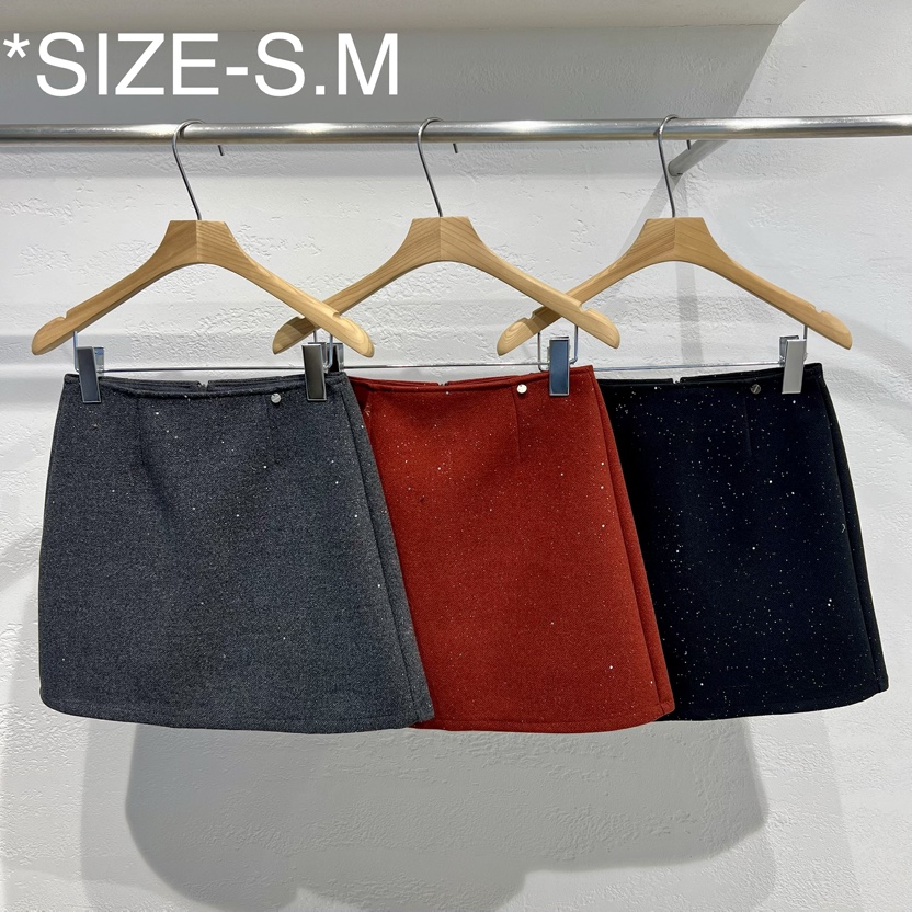 OLA韓國直郵女士新品職業26春季時尚休閑熱賣短裙珍珠迷你mellor/OLA短裙