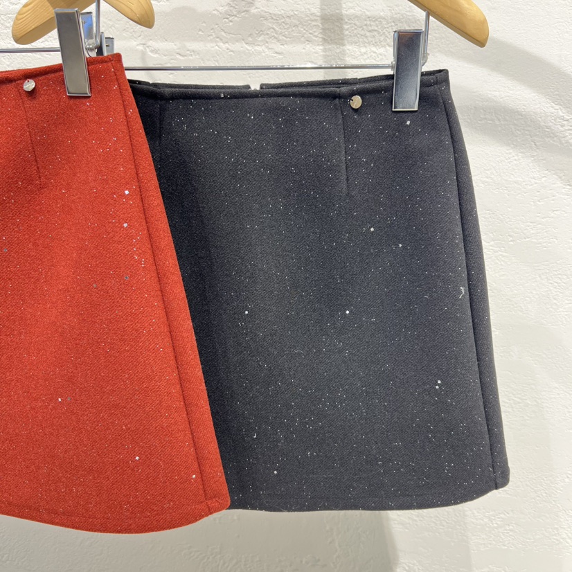 OLA韓國直郵女士新品職業26春季時尚休閑熱賣短裙珍珠迷你mellor/OLA短裙