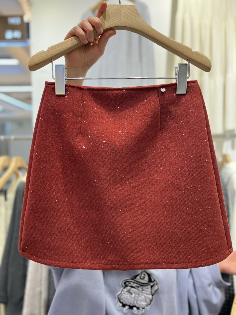 OLA韓國直郵女士新品職業26春季時尚休閑熱賣短裙珍珠迷你mellor/OLA短裙圖色2