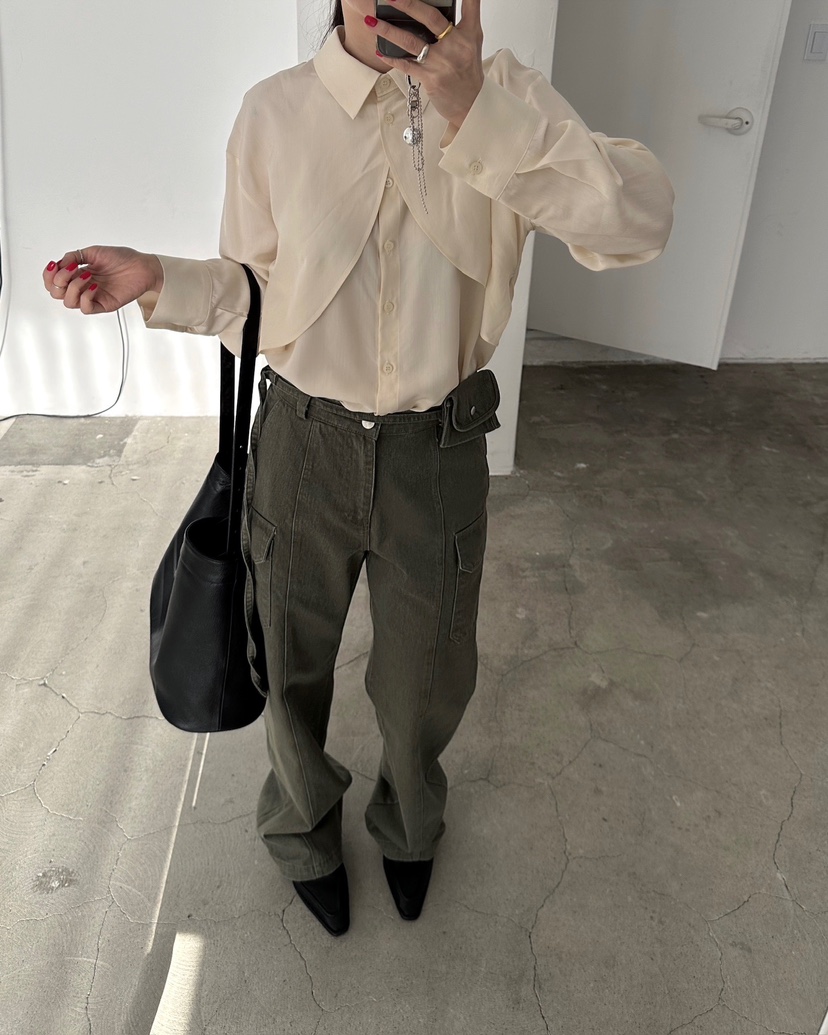 JADEMARKET東大門直郵女士新款26春季休閑職業襯衫蕾絲衫JADE MARKET襯衫/蕾絲衫