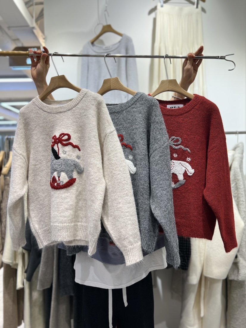 OLA東大門代購女裝新款休閑熱賣人氣26春季時尚推薦針織衫mellor/OLA針織衫