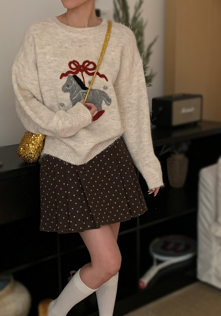 OLA東大門代購女裝新款休閑熱賣人氣26春季時尚推薦針織衫mellor/OLA針織衫