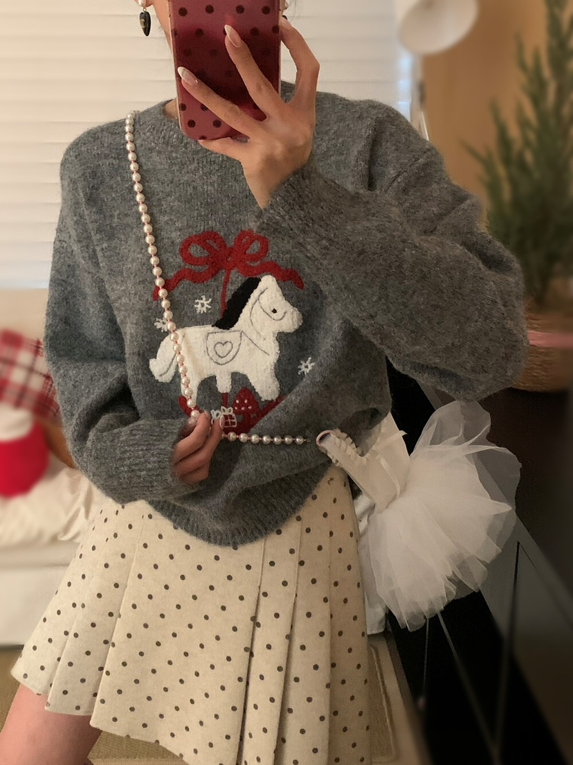 OLA東大門代購女裝新款休閑熱賣人氣26春季時尚推薦針織衫mellor/OLA針織衫