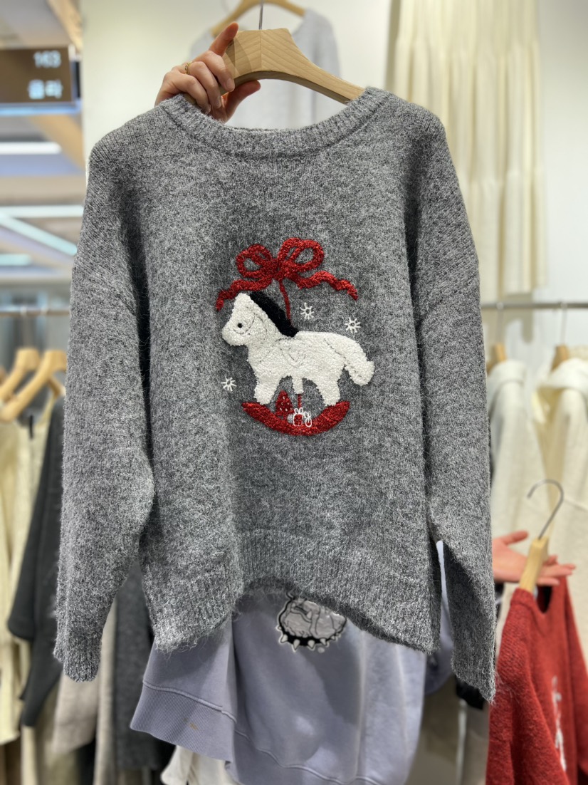 OLA東大門代購女裝新款休閑熱賣人氣26春季時尚推薦針織衫mellor/OLA針織衫圖色2