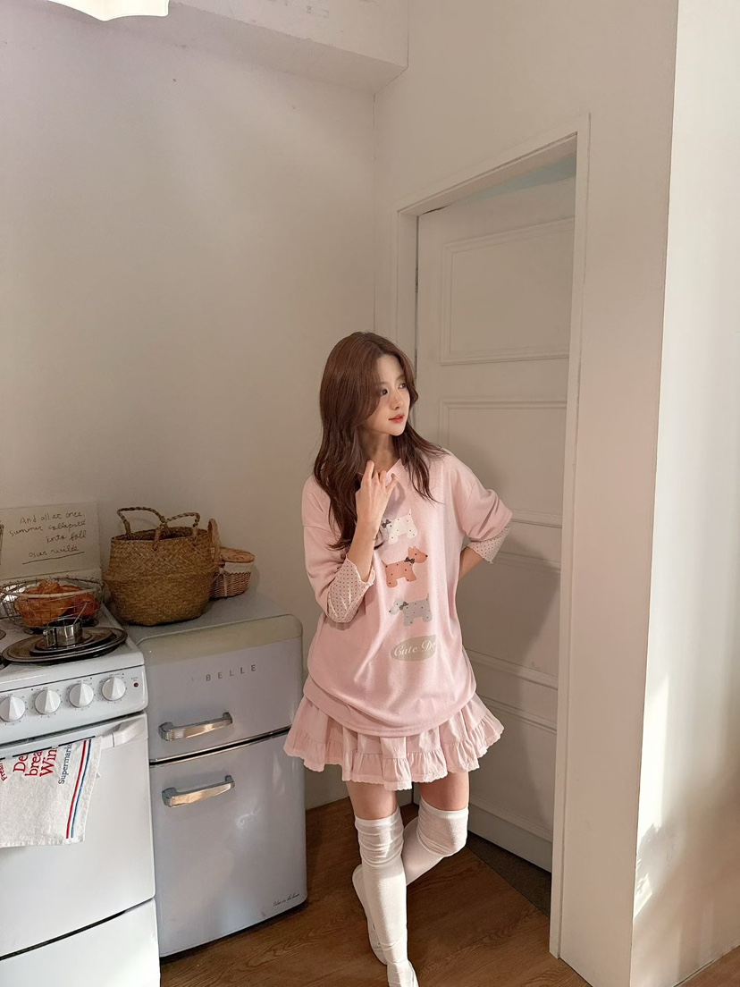 BE&amp;BE東大門實拍女裝新品26春季時尚人氣休閑長袖T恤BE&be長袖T恤