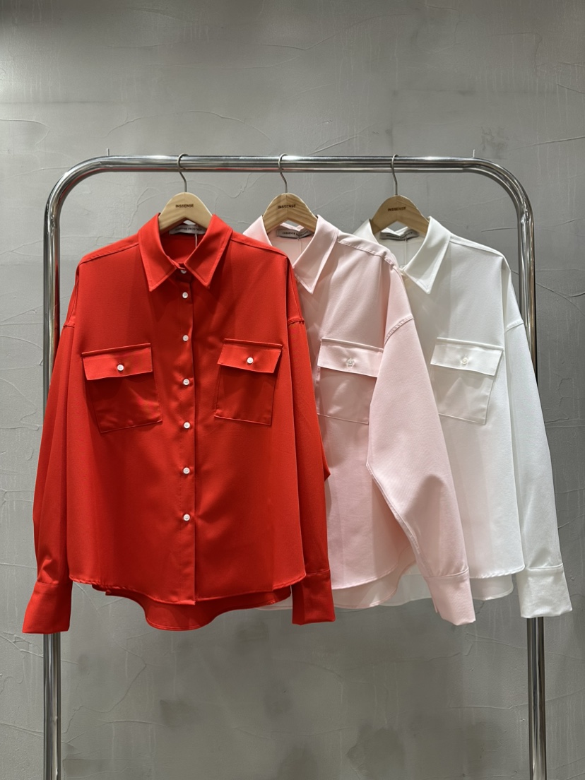 INSSENSE-A韓國代購女士新品休閑推薦時尚熱賣襯衫蕾絲衫INSSENSE-A襯衫/蕾絲衫