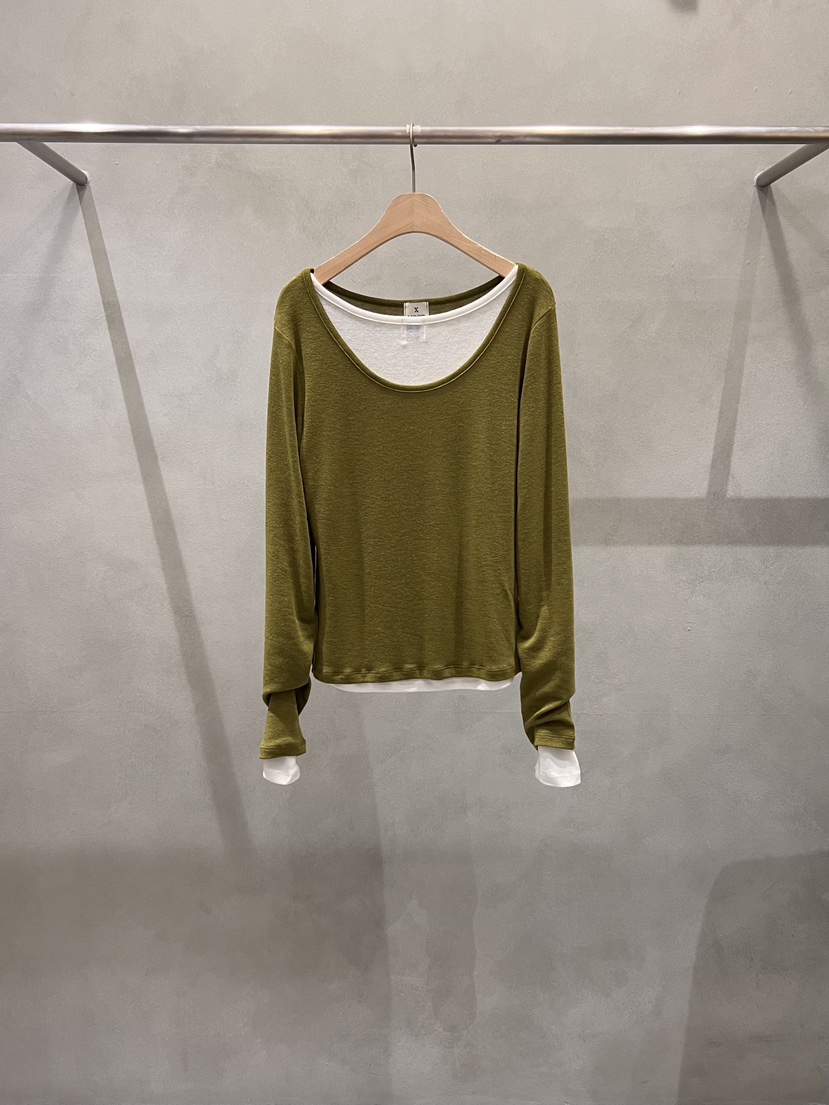 X-MOOD東大門直郵女士新品人氣熱賣休閑26春季職業長袖T恤X-MOOD長袖T恤