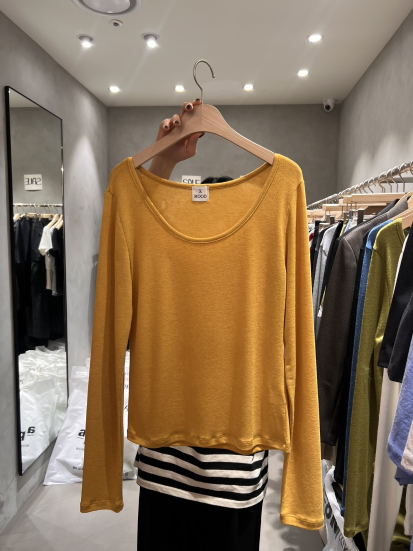 X-MOOD東大門直郵女士新品人氣熱賣休閑26春季職業長袖T恤X-MOOD長袖T恤圖色2