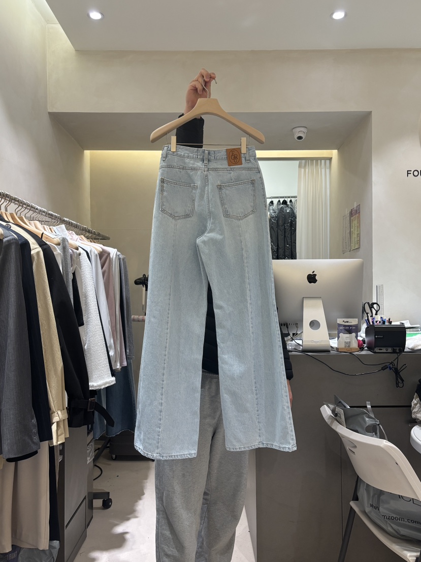 FOUREIGHT韓國直郵女士新款26春季時尚休閑職業推薦牛仔褲FOUR EIGHT牛仔褲