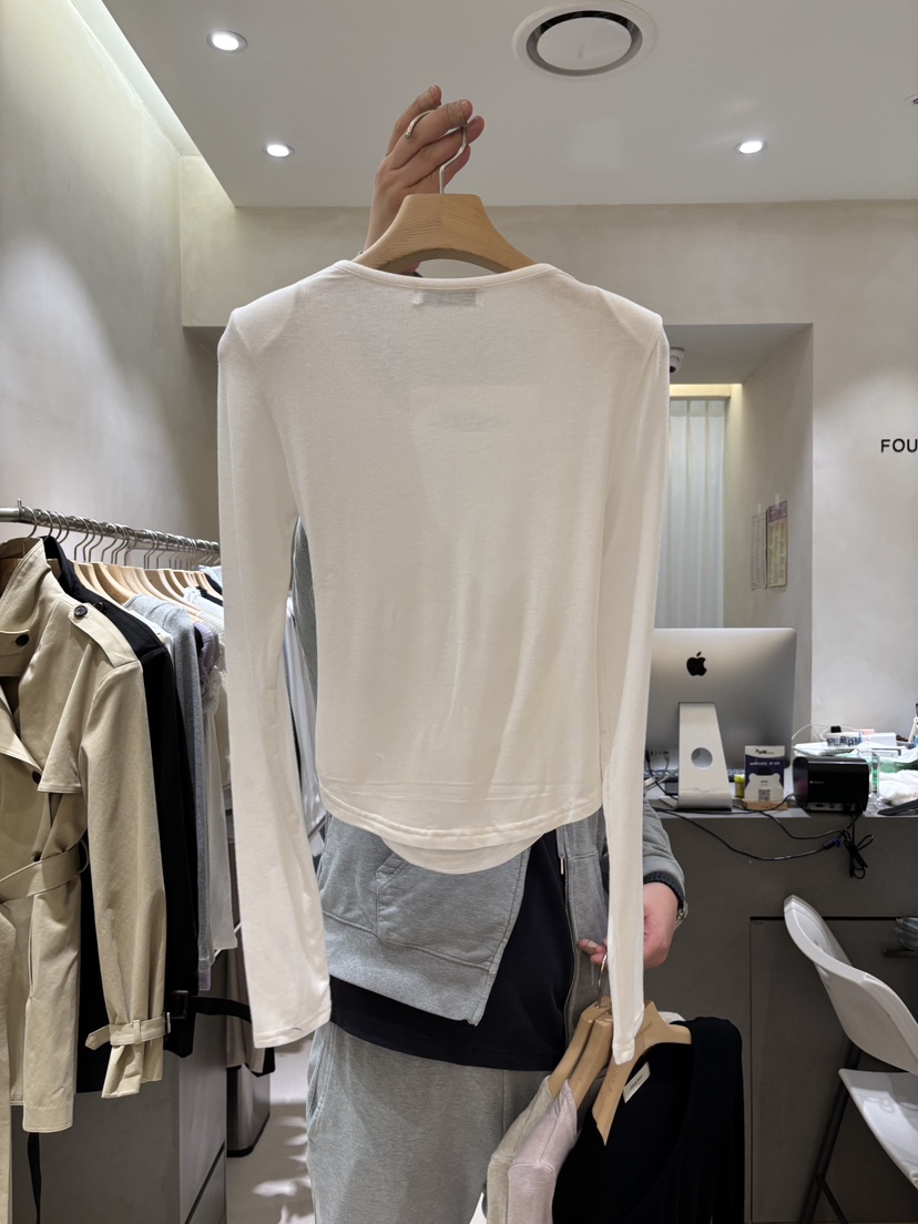 FOUREIGHT韓國代購女裝新款人氣熱賣時尚休閑26春季長袖T恤FOUR EIGHT長袖T恤