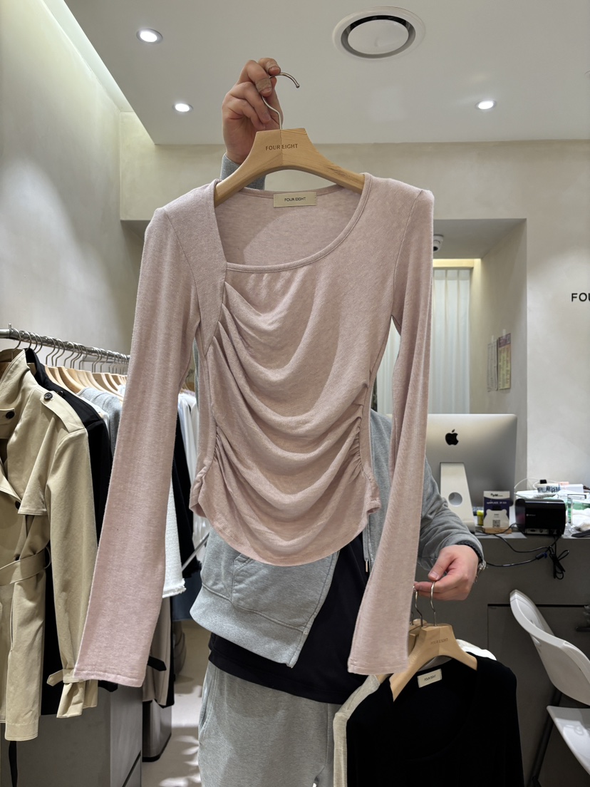 FOUREIGHT韓國代購女裝新款人氣熱賣時尚休閑26春季長袖T恤FOUR EIGHT長袖T恤圖色3