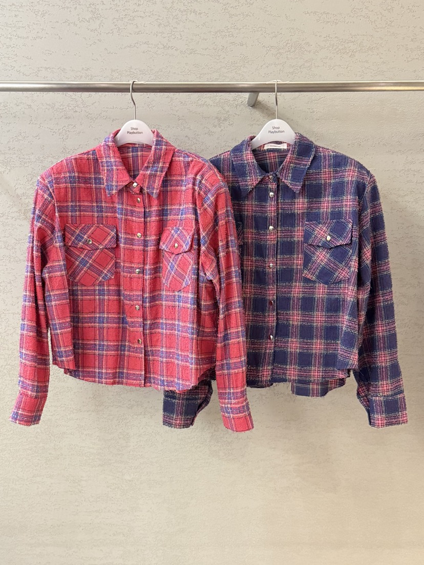 PLAYBUTTON-P東大門代購女裝新品熱賣人氣推薦襯衫蕾絲衫PLAYBUTTON襯衫/蕾絲衫