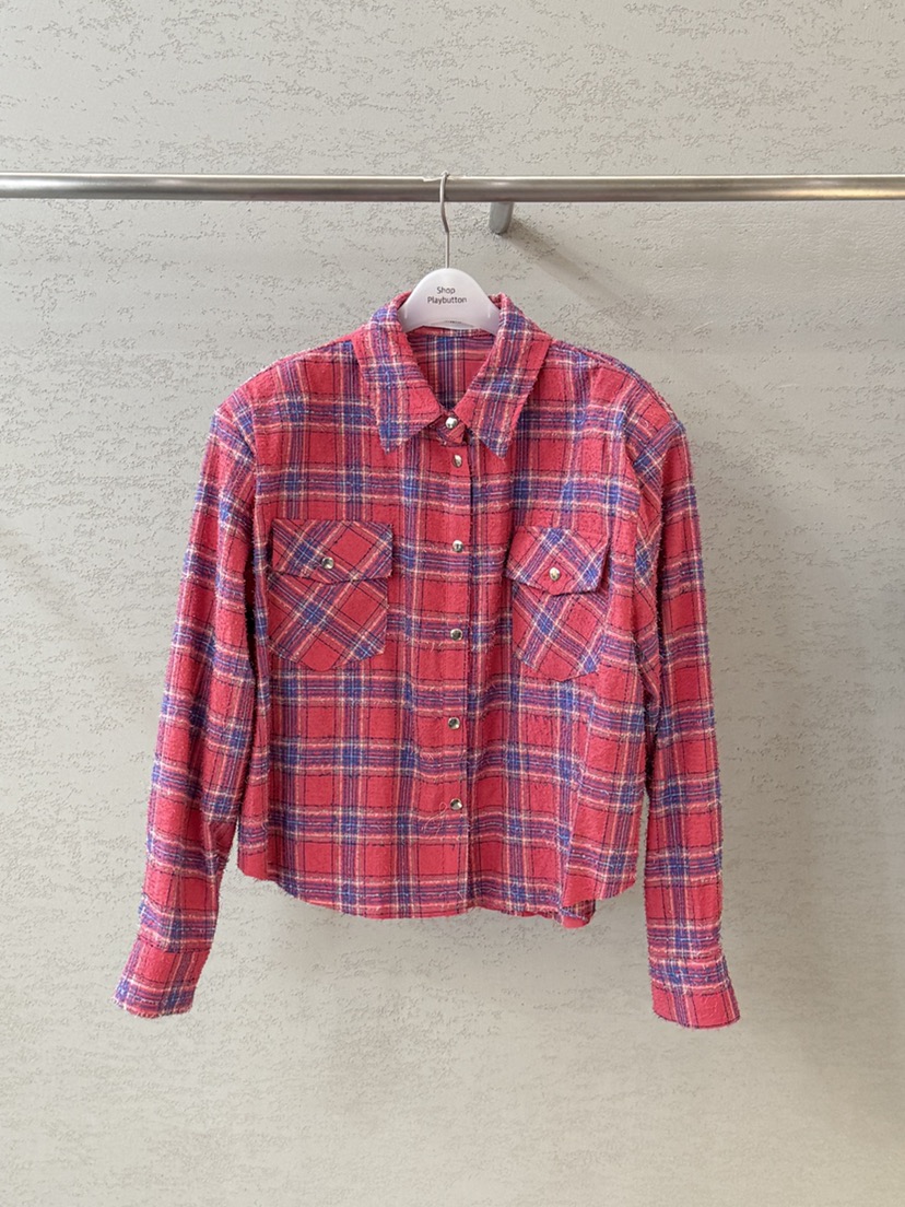 PLAYBUTTON-P東大門代購女裝新品熱賣人氣推薦襯衫蕾絲衫PLAYBUTTON襯衫/蕾絲衫圖色1