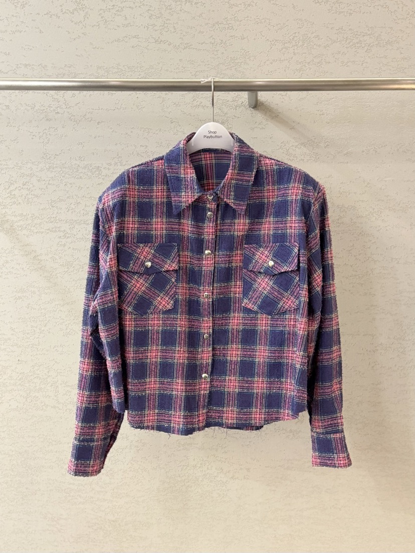 PLAYBUTTON-P東大門代購女裝新品熱賣人氣推薦襯衫蕾絲衫PLAYBUTTON襯衫/蕾絲衫圖色2