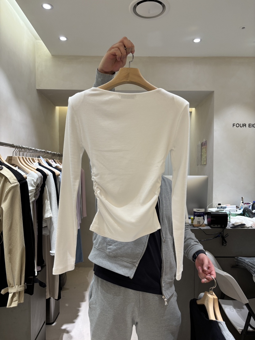 FOUREIGHT東大門實拍女裝新品休閑職業熱賣人氣時尚長袖T恤FOUR EIGHT長袖T恤