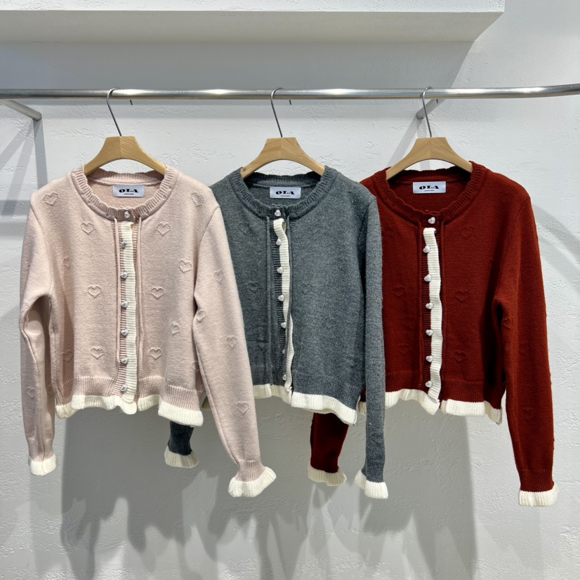 OLA韓國代購女裝新品休閑時尚推薦人氣熱賣職業26春季針織衫mellor/OLA針織衫