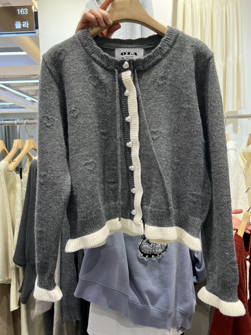 OLA韓國代購女裝新品休閑時尚推薦人氣熱賣職業26春季針織衫mellor/OLA針織衫圖色2