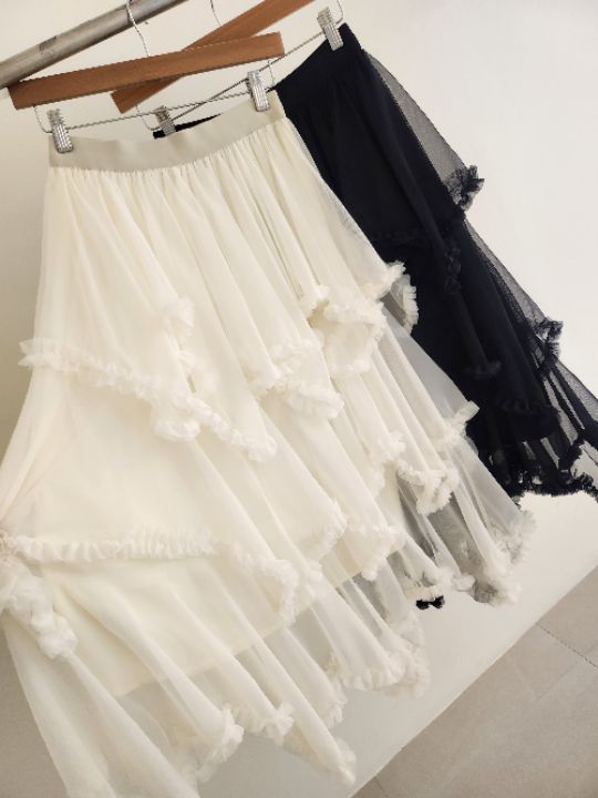 FEMME韓國代購女士新品推薦時尚職業休閑熱賣26春季長裙雪紡FEMME長裙