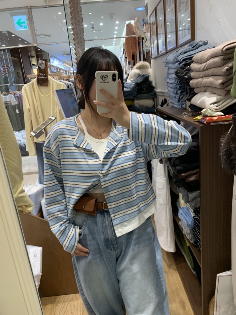 DE GO YOU東大門代購女士新品推薦時尚職業休閑針織衫開衫DE GO YOU針織衫