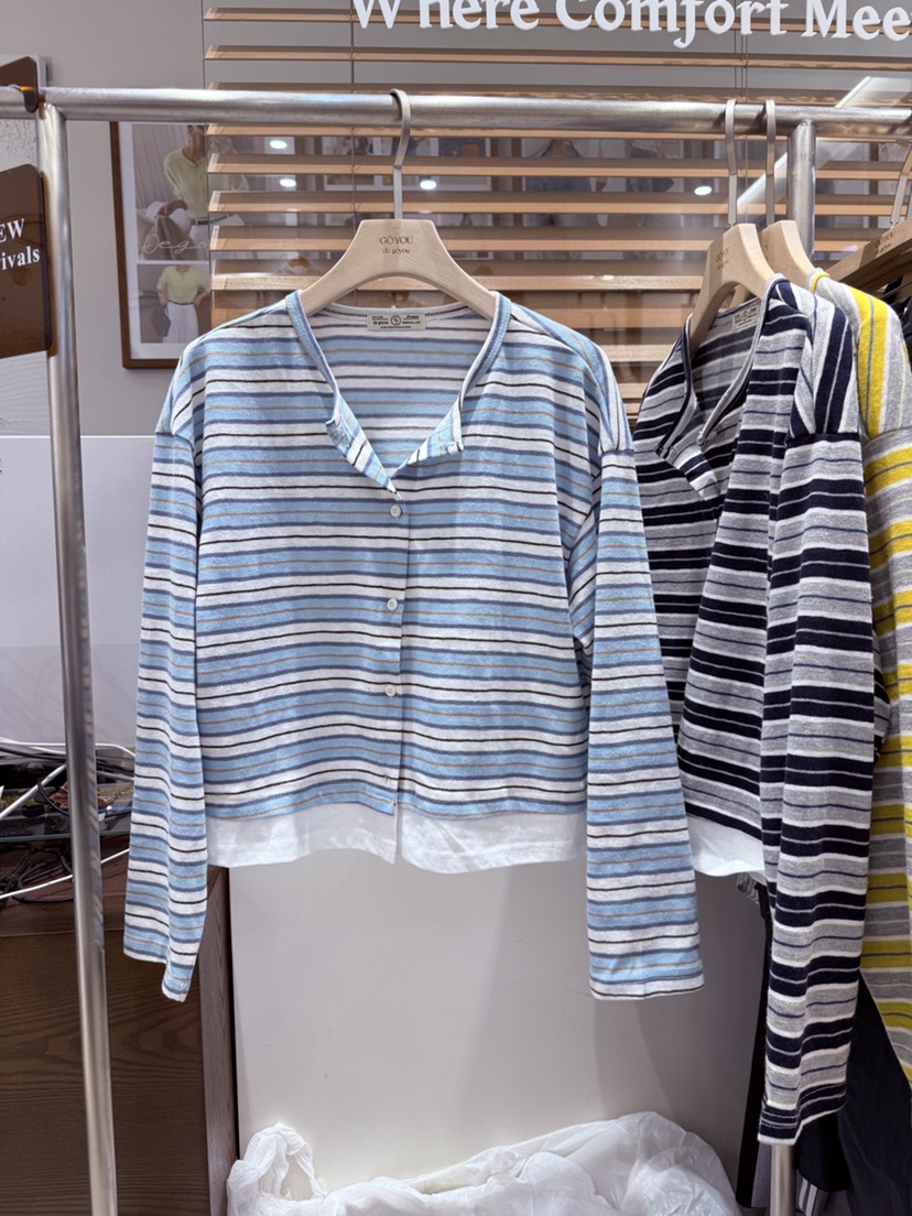 DE GO YOU東大門代購女士新品推薦時尚職業休閑針織衫開衫DE GO YOU針織衫圖色3