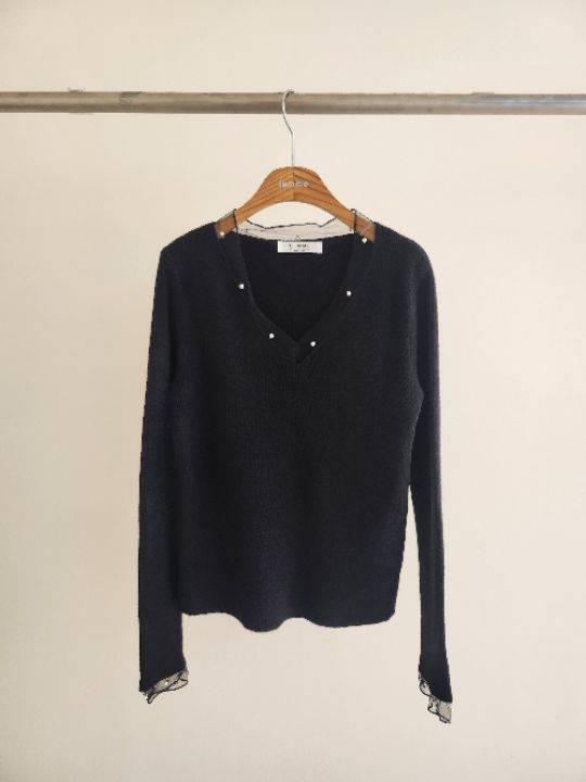 FEMME韓國直郵女裝新款推薦熱賣休閑職業人氣時尚26春季針織衫FEMME針織衫圖色1