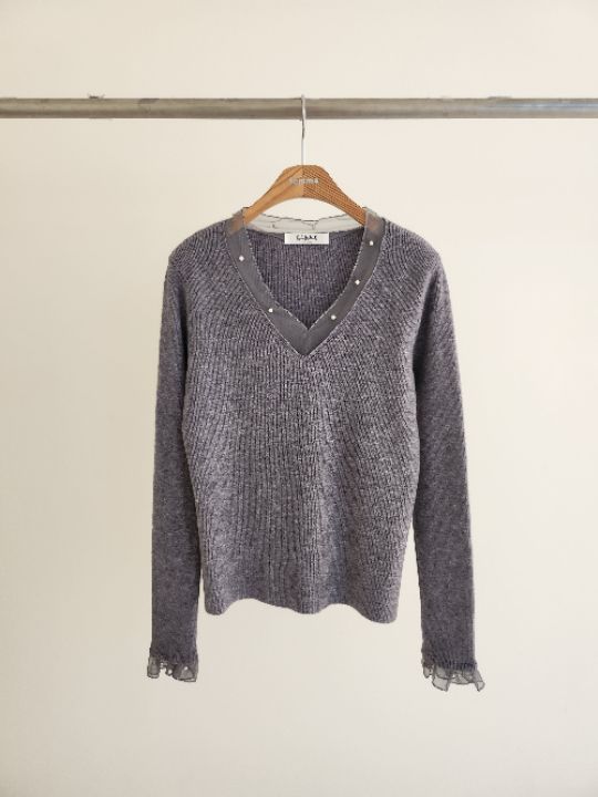 FEMME韓國直郵女裝新款推薦熱賣休閑職業人氣時尚26春季針織衫FEMME針織衫圖色2