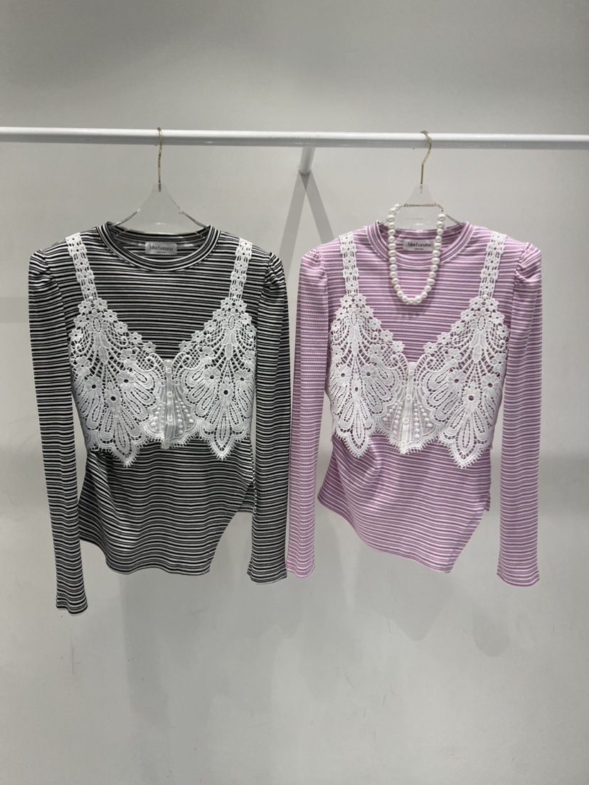 BLUE BANANA韓國直郵女士新品職業時尚推薦長袖T恤兩件套BLUE BANANA長袖T恤