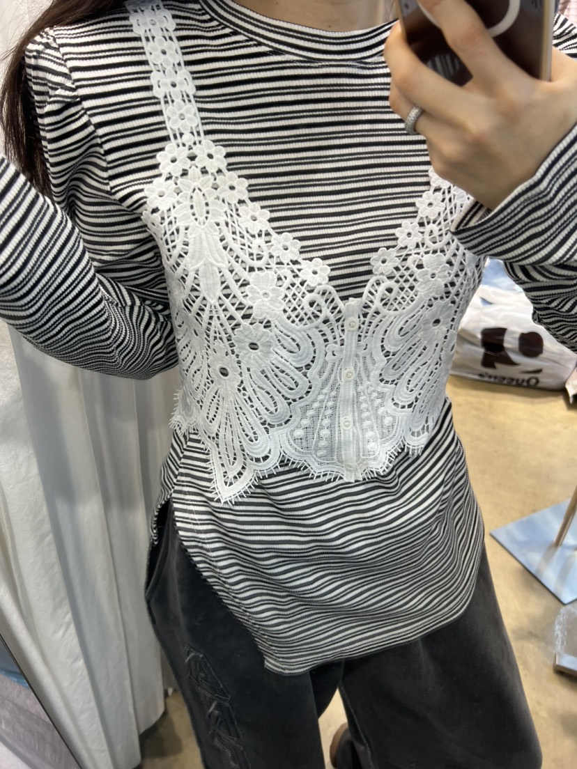 BLUE BANANA韓國直郵女士新品職業時尚推薦長袖T恤兩件套BLUE BANANA長袖T恤