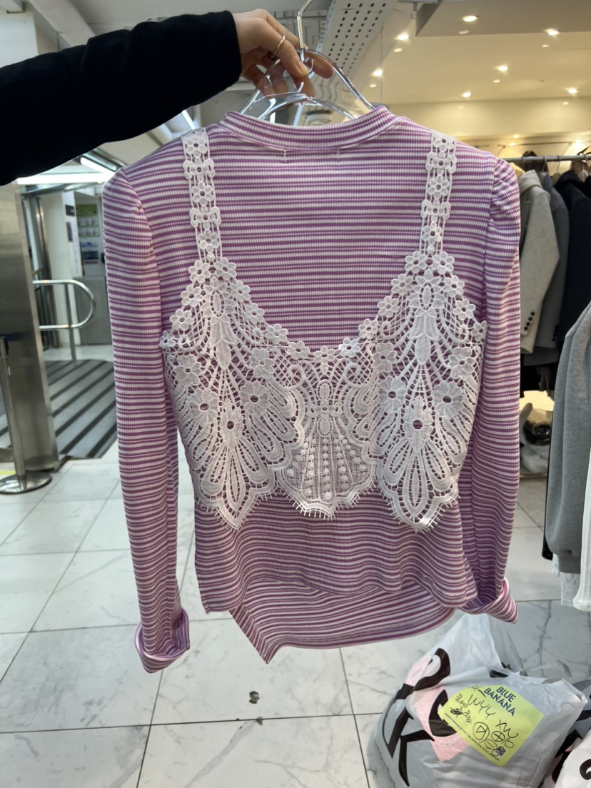 BLUE BANANA韓國直郵女士新品職業時尚推薦長袖T恤兩件套BLUE BANANA長袖T恤