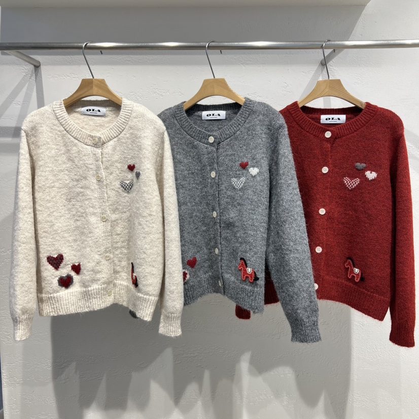 OLA韓國代購女裝新品職業休閑推薦人氣熱賣26春季時尚針織衫mellor/OLA針織衫