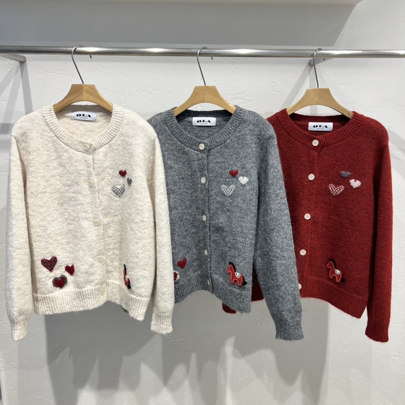 OLA韓國代購女裝新品職業休閑推薦人氣熱賣26春季時尚針織衫mellor/OLA針織衫