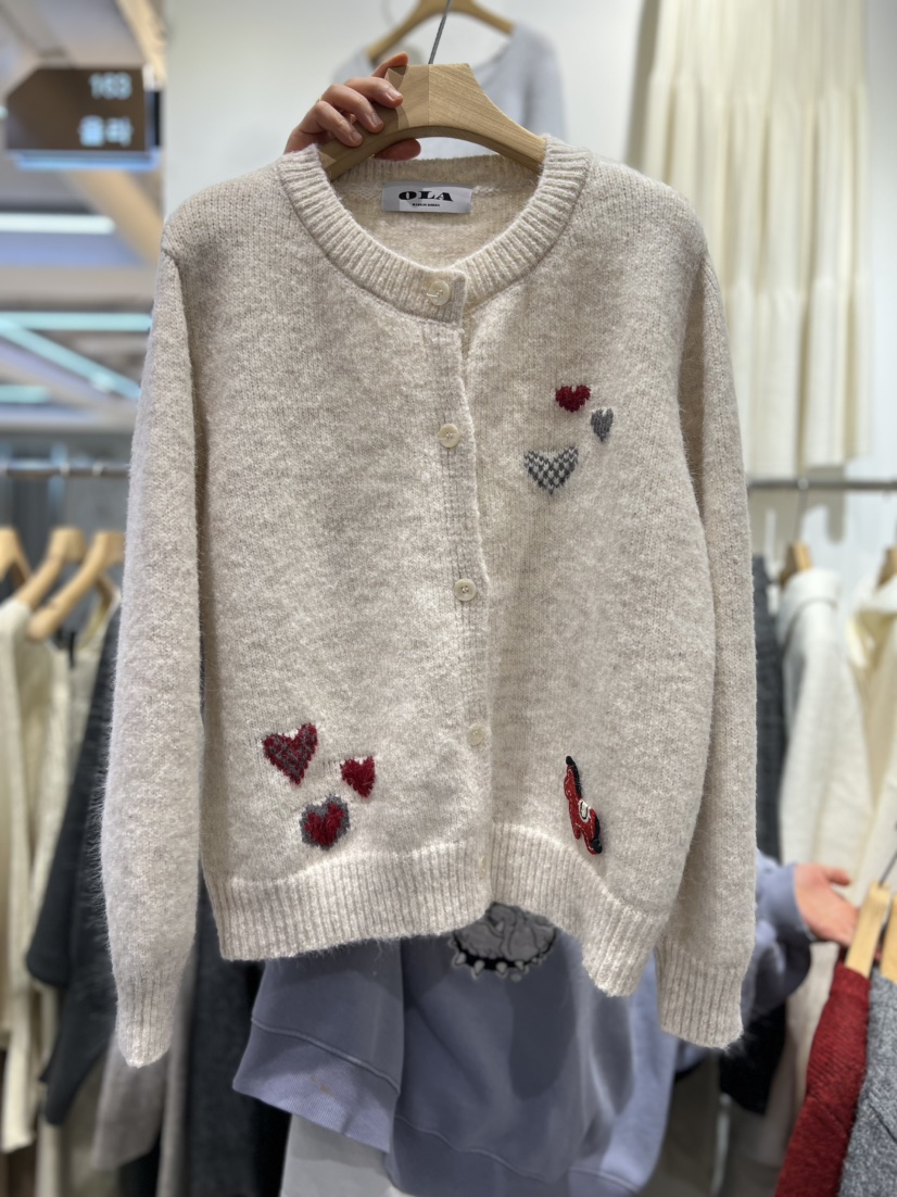 OLA韓國代購女裝新品職業休閑推薦人氣熱賣26春季時尚針織衫mellor/OLA針織衫圖色1