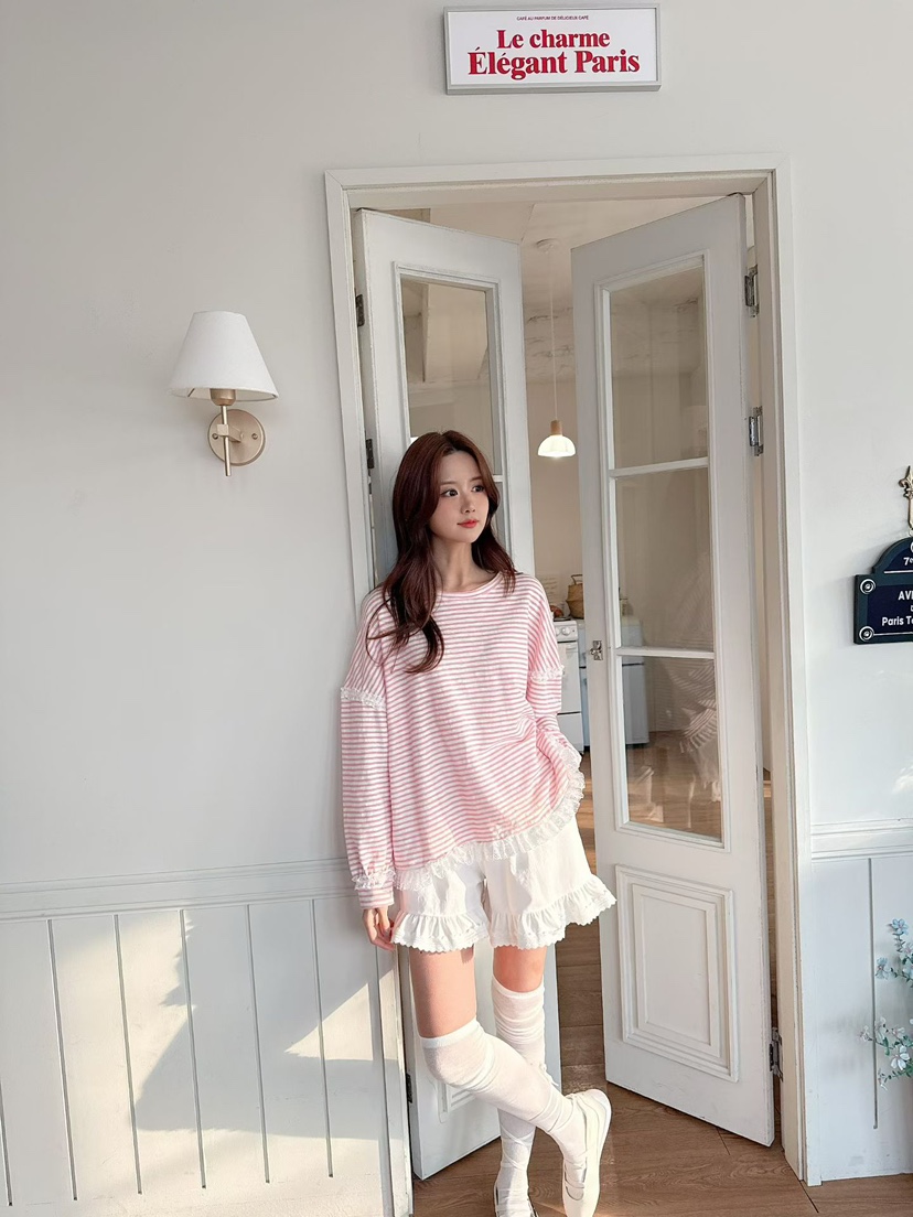 BE&amp;BE東大門代購女士新款熱賣時尚休閑推薦26春季長袖T恤BE&be長袖T恤