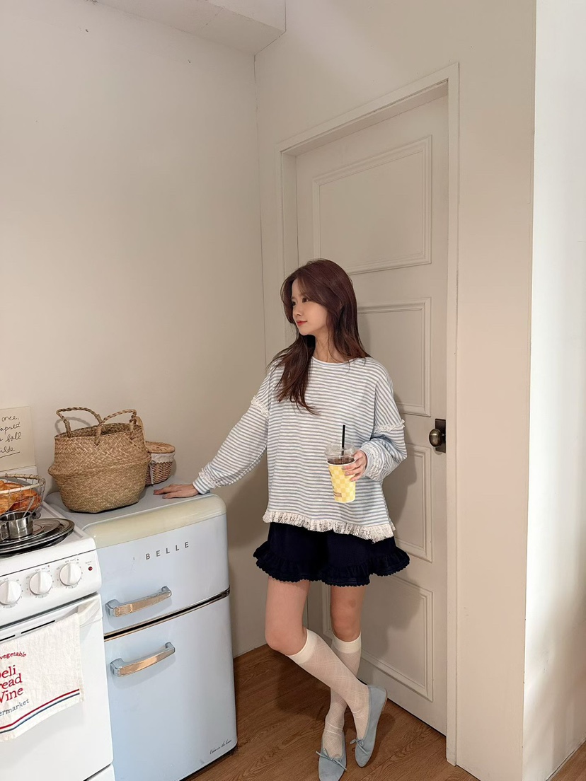 BE&amp;BE東大門代購女士新款熱賣時尚休閑推薦26春季長袖T恤BE&be長袖T恤