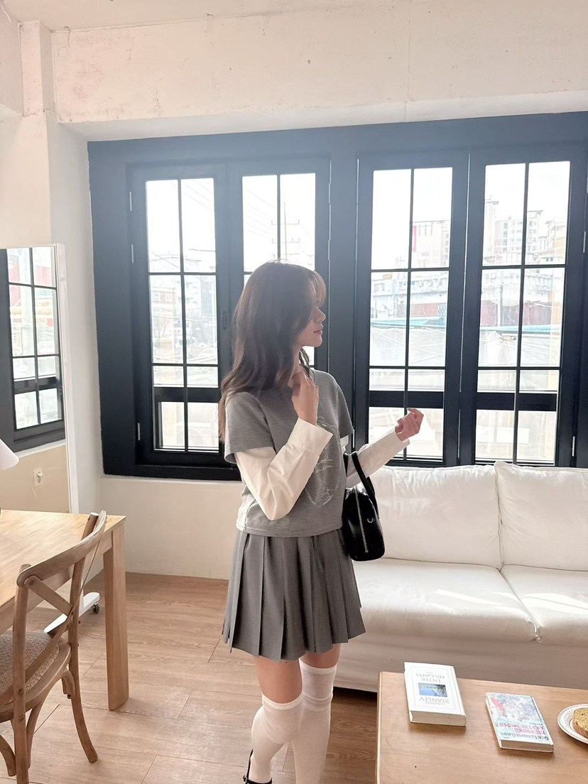 BE&amp;BE韓國直郵女士新款職業休閑推薦26春季人氣長袖T恤BE&be長袖T恤