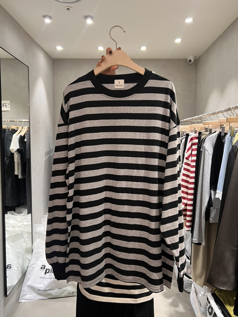 X-MOOD東大門實拍女士新品26春季人氣休閑熱賣職業長袖T恤X-MOOD長袖T恤圖色1