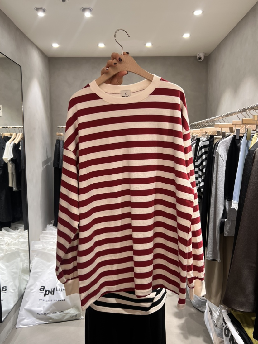 X-MOOD東大門實拍女士新品26春季人氣休閑熱賣職業長袖T恤X-MOOD長袖T恤圖色2