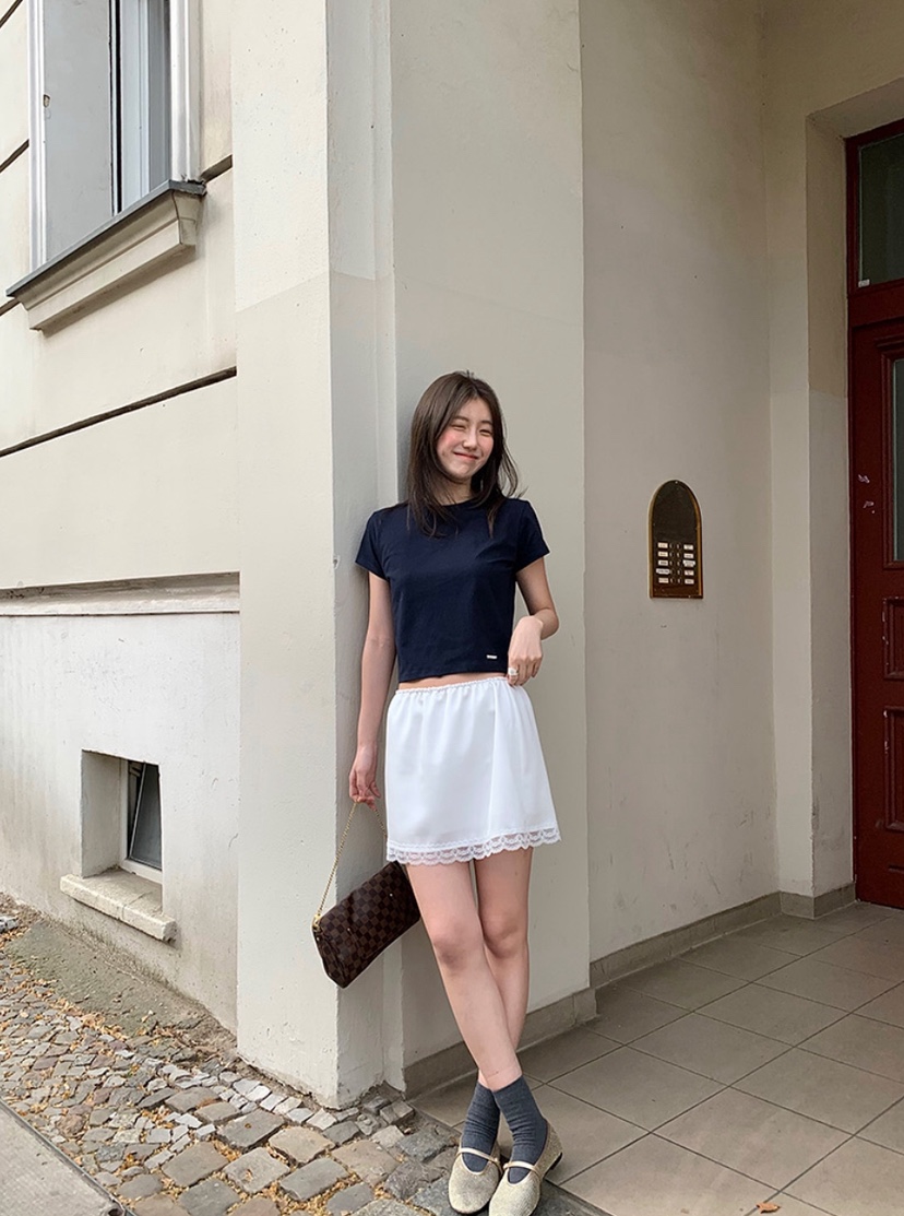 X-MOOD韓國直郵女士新款26春季熱賣休閑人氣時尚推薦短裙X-MOOD短裙